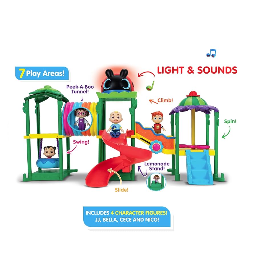 CoComelon Lane Climb & Rhyme Playground Playset - Lights